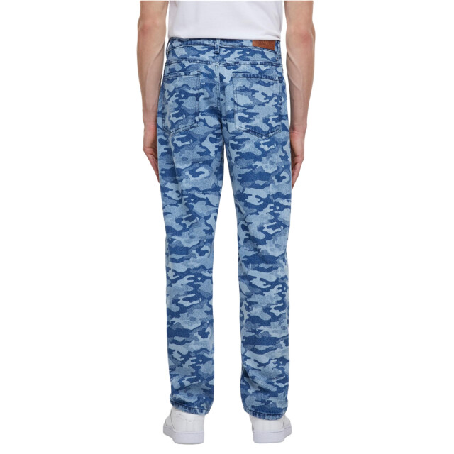 Urban Classics Heren laser camo jeans UTTN1370_blue large
