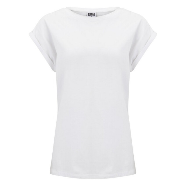 Urban Classics Dames pre-pack verlengd schouder t-shirt (set van 2) UTTN1382_white large