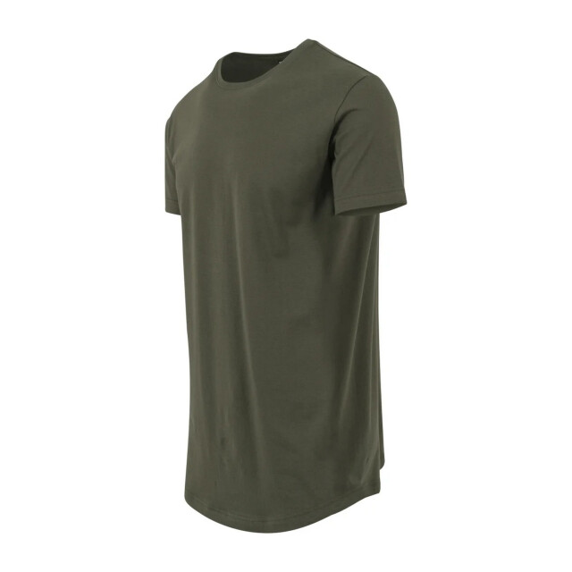 Urban Classics Lang t-shirt in de vorm voor heren UTTN1387_olive large