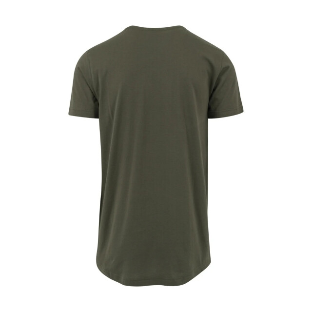 Urban Classics Lang t-shirt in de vorm voor heren UTTN1387_olive large