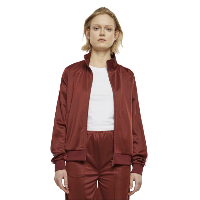 Urban Classics Dames retro track jacket UTTN1389_darkrust large