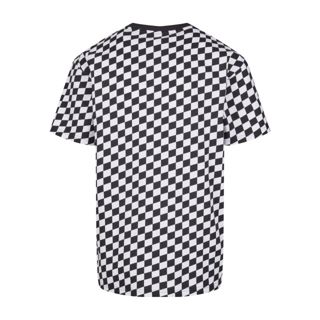 Urban Classics Heren geruit oversized t-shirt UTTN1417_blackwhite large