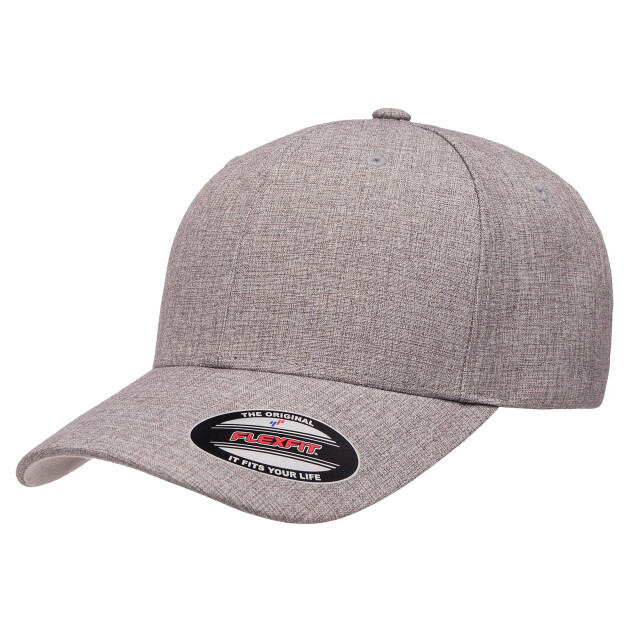 Flexfit Gemêleerd unipanel baseballpet UTTN1424_heathergrey large