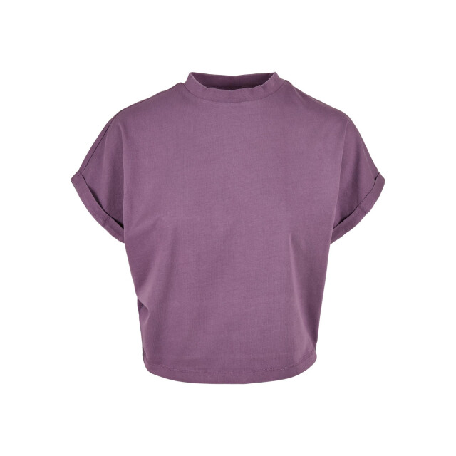Urban Classics Dames pigment geverfd kort omgeslagen t-shirt UTTN1443_dustyviolet large