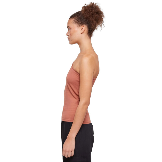 Urban Classics Dames asymmetrische top UTTN1581_terracotta large