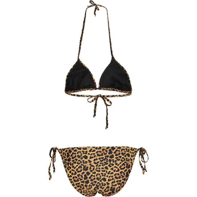 Urban Classics Dames bikini luipaardmotief UTTN1655_brownblack large
