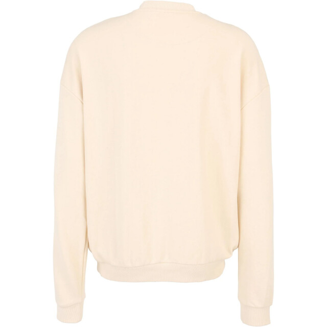 Urban Classics Heren badstof lichtgewicht sweatshirt UTTN1329_whitesand large