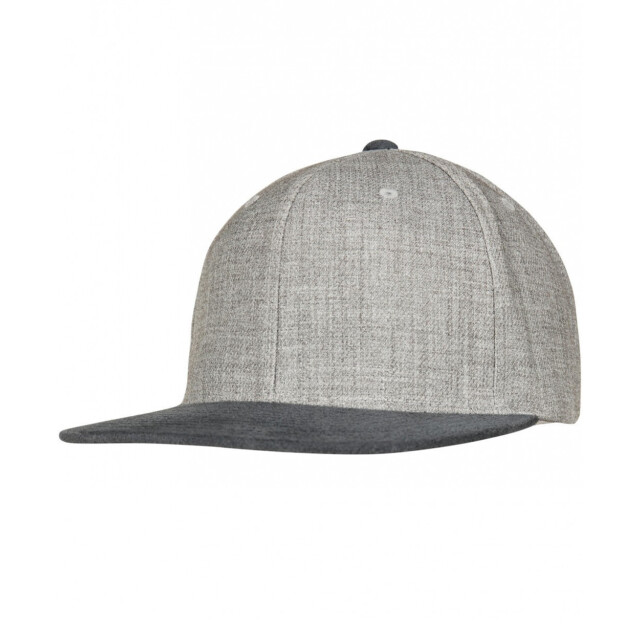 Flexfit Gemêleerd velours snapback baseball cap UTTN1650_grey large