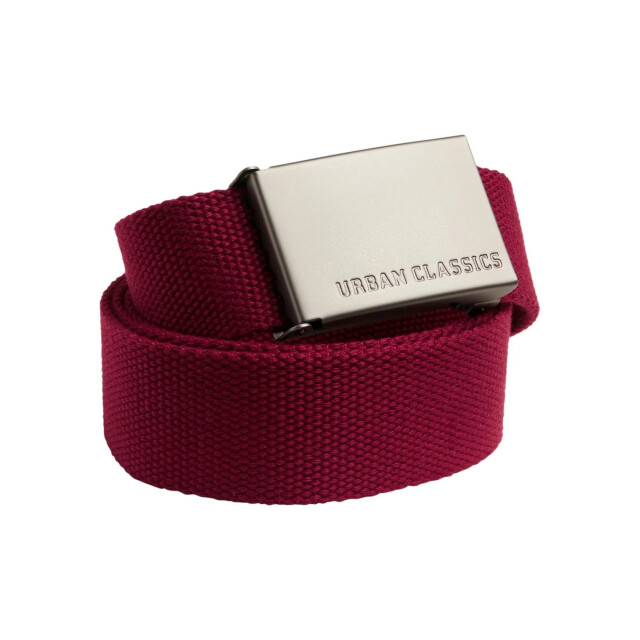 Urban Classics Canvas heren riem UTTN174_burgundy large