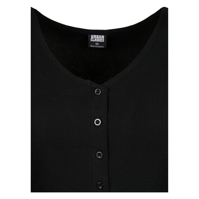 Urban Classics Dames ribbed cropped vest UTTN1577_black large