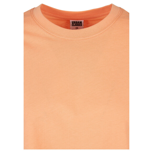 Urban Classics Dames kort oversized gewaad t-shirt UTTN1578_papaya large