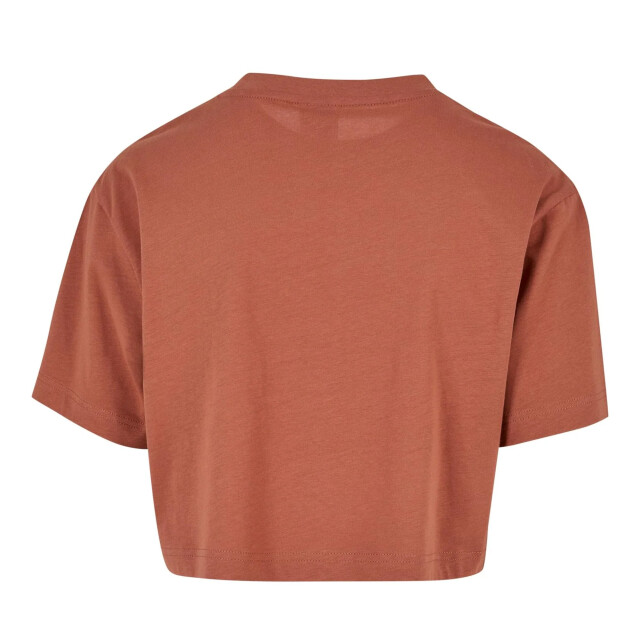 Urban Classics Dames kort oversized gewaad t-shirt UTTN1578_terracotta large