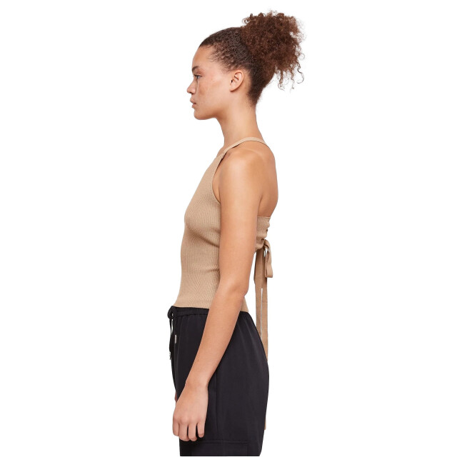 Urban Classics Dames ribgebreide top met kruisrug UTTN1579_unionbeige large