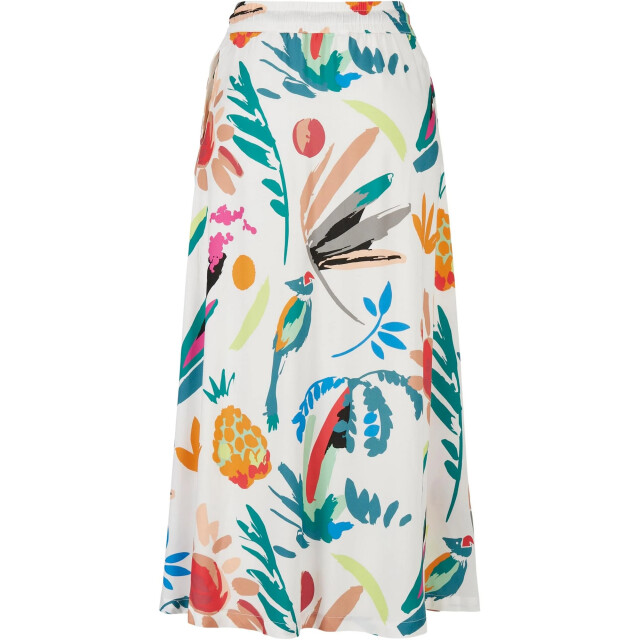 Urban Classics Dames fruit midi rok UTTN1641_whitesand large