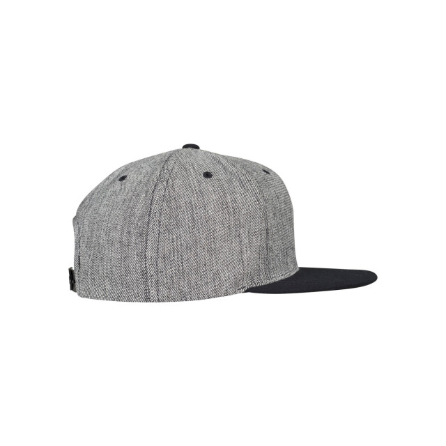 Flexfit Effen gemêleerde baseball cap UTTN1630_blackmelangeblack large
