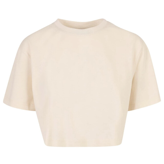 Urban Classics Dames kort oversized gewaad t-shirt UTTN1578_whitesand large