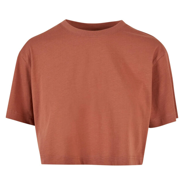 Urban Classics Dames kort oversized gewaad t-shirt UTTN1578_terracotta large