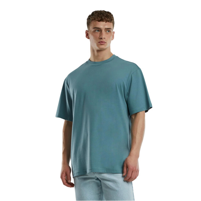 Urban Classics Heren signature logo tall t-shirt UTTN1320_dustyblue large