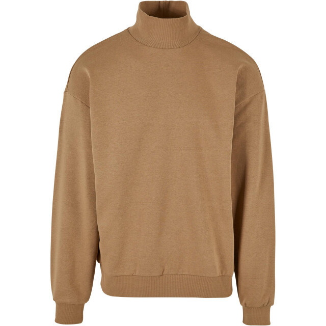 Urban Classics Heren crew sweatshirt met hoge hals UTTN1560_warmsand large