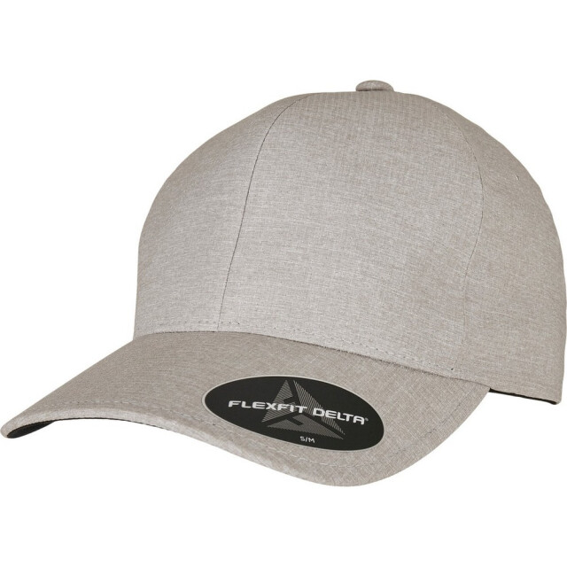 Flexfit Delta koolstof baseballpet UTTN1567_silvermelange large