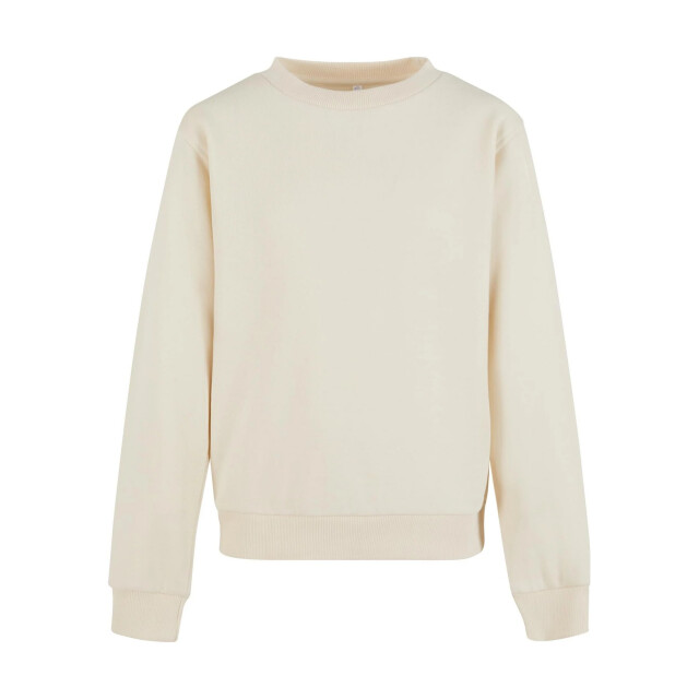 Urban Classics Meisjes terrycloth crew hals oversized sweatshirt UTTN1313_whitesand large
