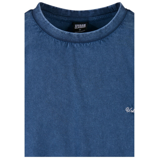 Urban Classics Heren geborduurd oversized t-shirt UTTN1558_spaceblue large
