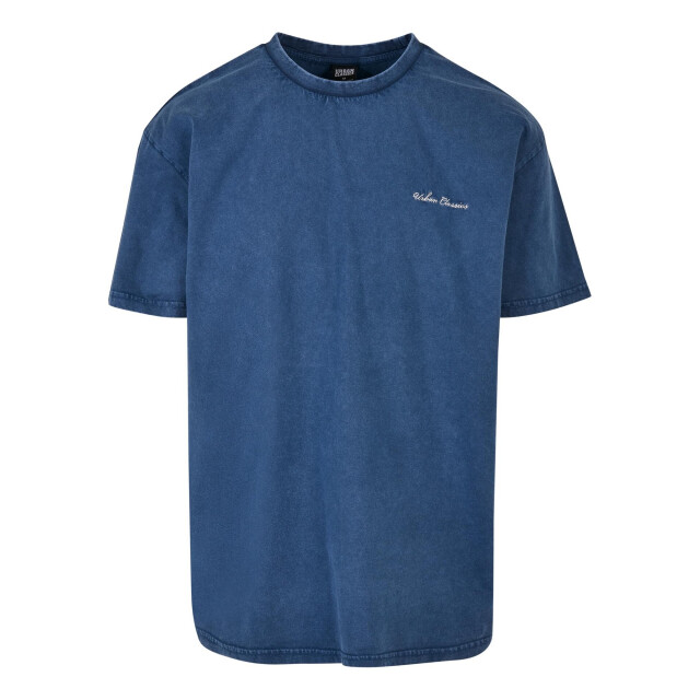 Urban Classics Heren geborduurd oversized t-shirt UTTN1558_spaceblue large