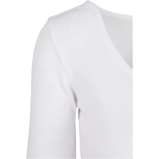Urban Classics Dames ribbed cropped vest UTTN1577_white large