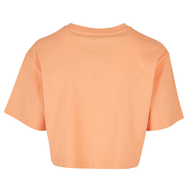 Urban Classics Dames kort oversized gewaad t-shirt UTTN1578_papaya large