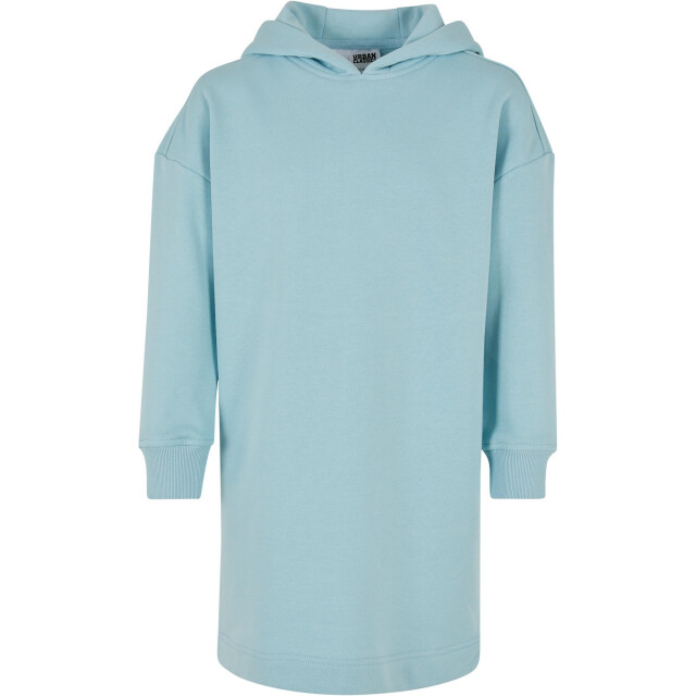 Urban Classics Meisjes french terry oversized hoodie jurk UTTN1300_oceanblue large