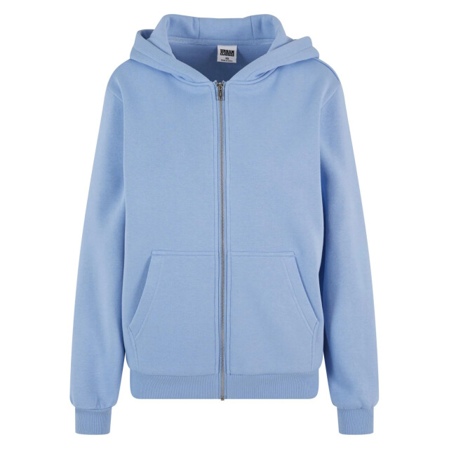 Urban Classics Dames fluffy full zip hoodie UTTN1640_powderblue large
