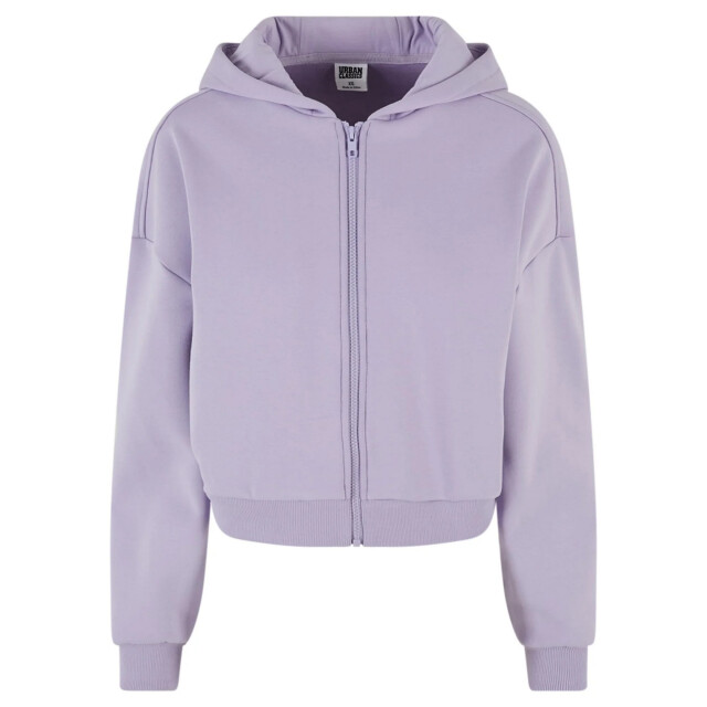 Urban Classics Dames cozy zip cropped hoodie UTTN1547_dustylilac large