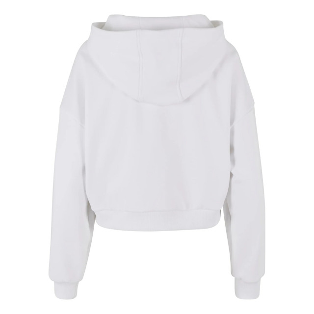 Urban Classics Dames cozy zip cropped hoodie UTTN1547_white large