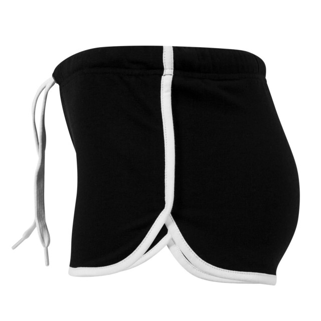 Urban Classics Dames french terry hotpants UTTN154_blackwhite large