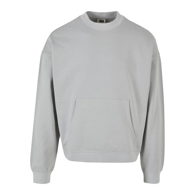 Urban Classics Heren organic crew neck boxy sweatshirt UTTN1287_lightasphalt large