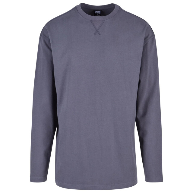 Urban Classics Heren-trui met open rand en lange mouwen UTTN1288_darkshadow large