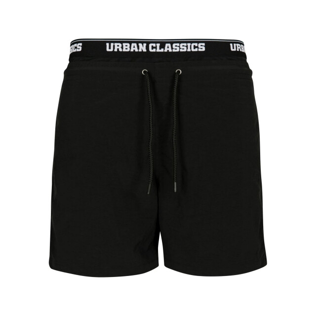 Urban Classics Heren 2 in 1 zwembroek UTTN128_blackwhite large