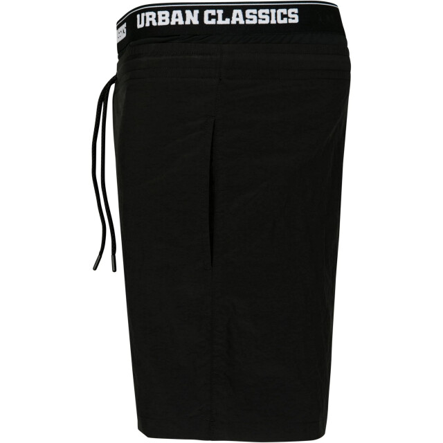 Urban Classics Heren 2 in 1 zwembroek UTTN128_blackwhite large
