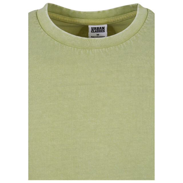 Urban Classics Heren zuur gewassen zwaargewicht boxy top met lange mouwen UTTN1292_vintagegreen large