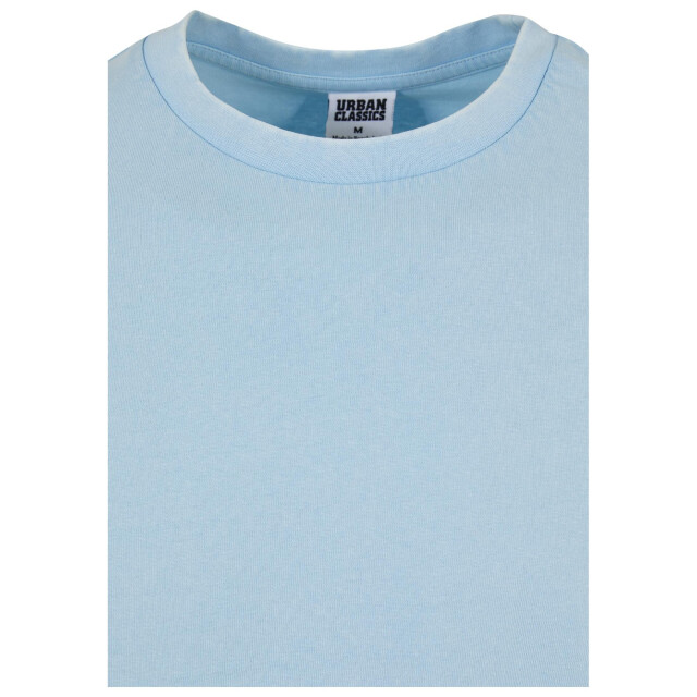 Urban Classics Heren zuur gewassen zwaargewicht boxy top met lange mouwen UTTN1292_balticblue large
