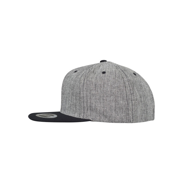Flexfit Effen gemêleerde baseball cap UTTN1630_blackmelangeblack large