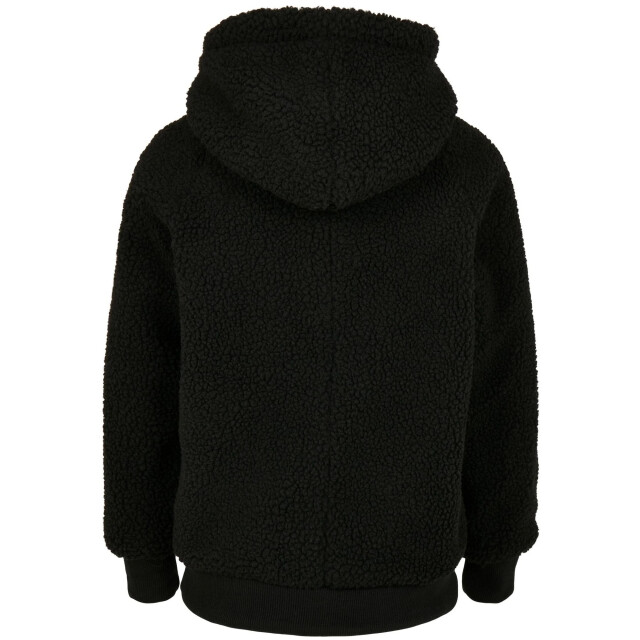Urban Classics Jongens sherpa hoodie UTTN1552_black large