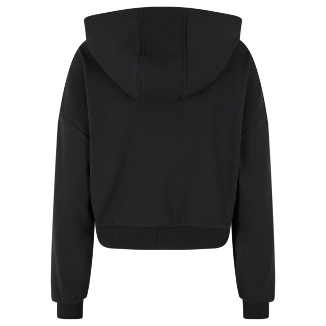 Urban Classics Dames cozy zip cropped hoodie UTTN1547_black large