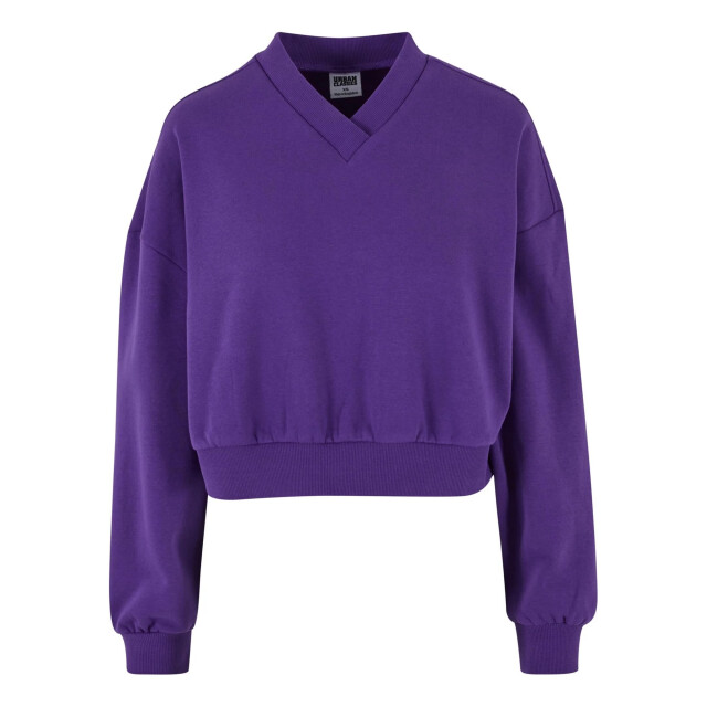 Urban Classics Dames sweatshirt met ronde hals UTTN1282_realviolet large