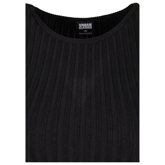 Urban Classics Dames ribbed gebreide bodysuit met lange mouwen UTTN1285_black large