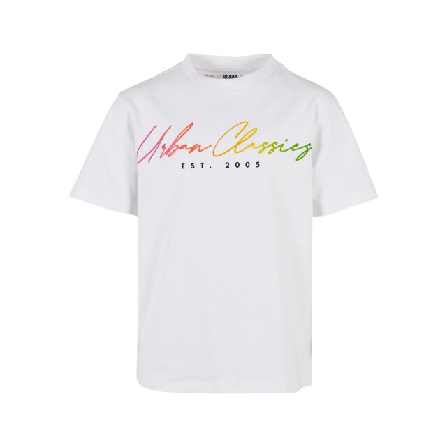 Urban Classics Jongens script logo t-shirt UTTN1495_white large
