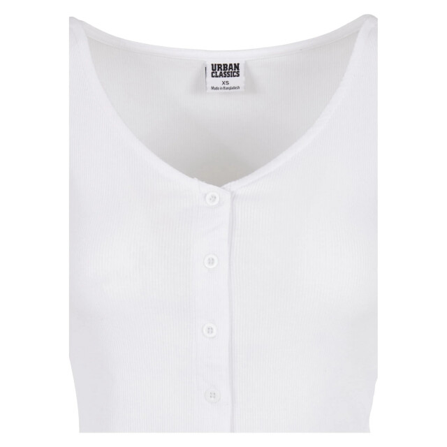 Urban Classics Dames ribbed cropped vest UTTN1577_white large