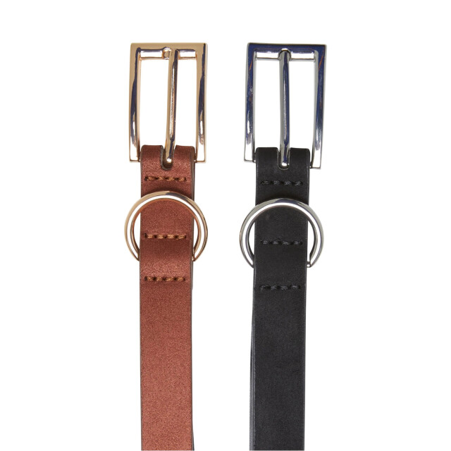Urban Classics Riem van kunstleer in reliëf (set van 2) UTTN1482_blacksilverbrown large