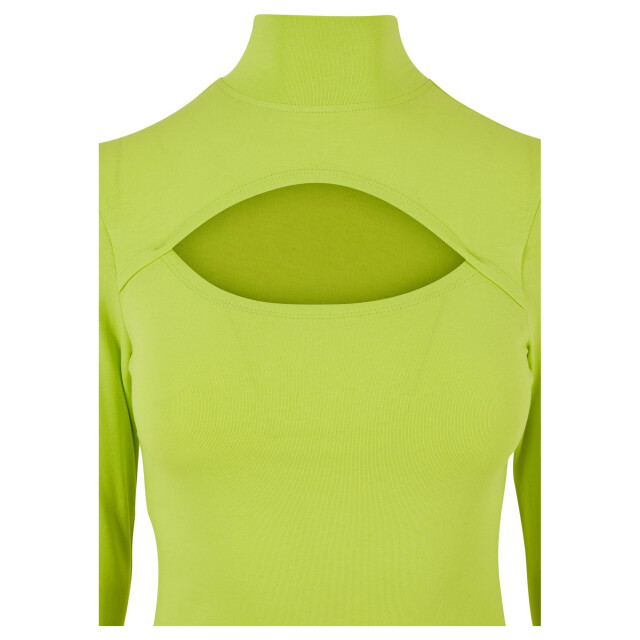 Urban Classics Dames uitgesneden schildpadhals top met lange mouwen UTTN1267_frozenyellow large