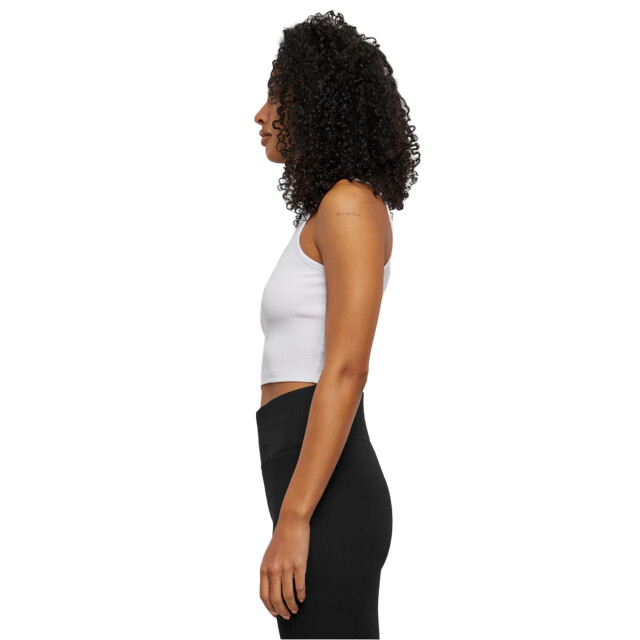 Urban Classics Dames geribde top van organisch katoen UTTN1269_white large